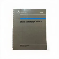 Mercedes 300-SDL 1986-1987 OEM Service Repair Manual Wiring Diagrams Electrical