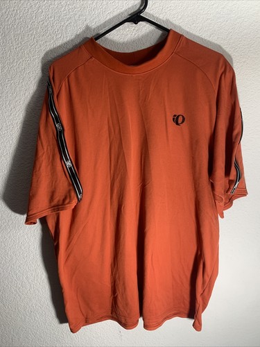 Pearl iZumi T Shirt XXL Mens Orange Cycling Performance Short Sleeve Crew Neck