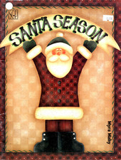 SANTA SEASON  Wood Craft Painting Book Myra Mahy Angel Noel Joy