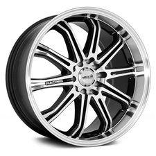 MAXXIM Ferris 17X7 4X100/4X108 Offset 40 Gloss Black w/Machine Face (Qty of 4)