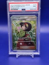 Erika's Hospitality (Full Art) 174/181 Sm-Team Up Holo - PSA 9 on eBay