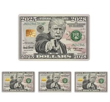 President Trump 2025 28 Dollar Bill Credit Debit Card Skin Sticker Chip 1PC