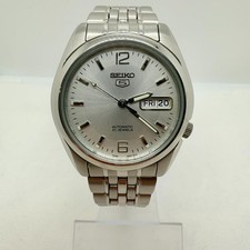 Seiko 5 Automatic Field Watch 37mm Navy Dial 7S26 01V0 Vintage wrist 18cm