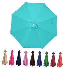 Patio Umbrella 9 ft Replacement Canopy for for 9ft-8ribs  Cover only   Sky Blue