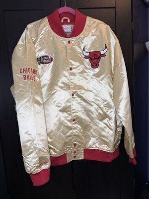 Authentic Mitchell & Ness Chicago Bulls 1996 NBA Finals Gold Satin