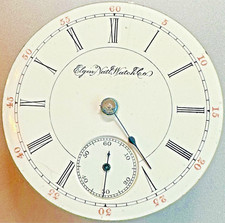  1893 18S ELGIN Gr 123 M 5 17J OF PS POCKET WATCH Movement RUNS J50