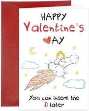 Funny Valentines Day Card for Him Boyfriend Naughty Valentines Card for Husband