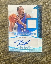 Kevin Durant 2024 Leaf ITGU Patch Autograph *MINT* Blue Platinum /3