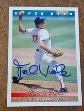 1993 Upper Deck FRANK VIOLA Red SOX In-Person Signed  AUTO