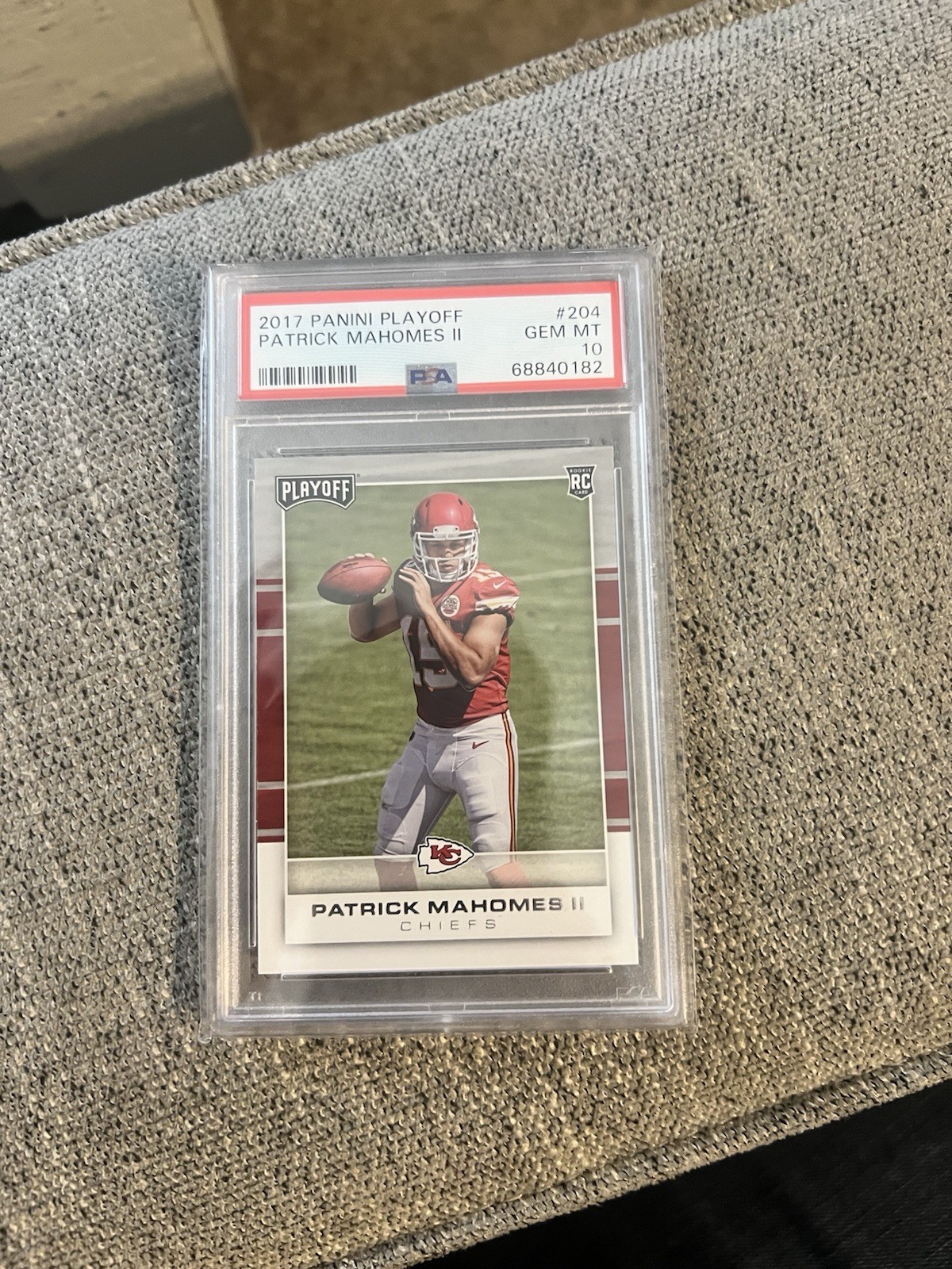 2017 Panini Playoff - Rookies Patrick Mahomes II #204 PSA 10