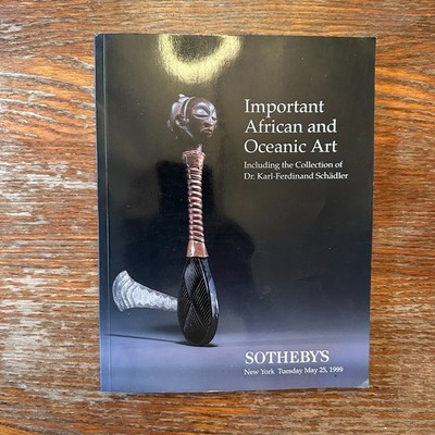 Important African and Oceanic Art Sotheby's Art Catalog 1999 Paperback VERY GOOD