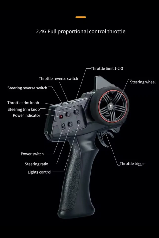 AUTO TELECOMANDATA 4x4 -JEEP 4WD 1/18 RC LUCI LED ADATTA A TUTTI I TERRENI - Immagine 3 di 4