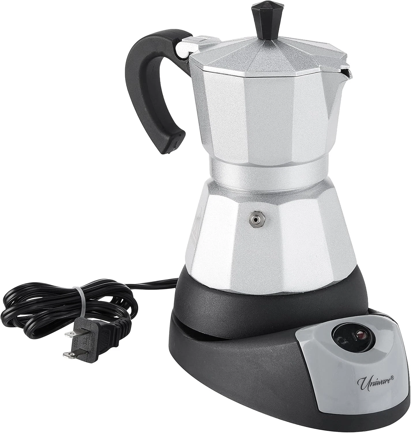Compact 3-Cup Electric Espresso & Moka Coffee Maker for Barista Quality Brew