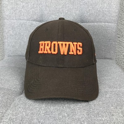 Cleveland Browns Hat Cap Strap Back Mens One Size Brown NFL Football New Era