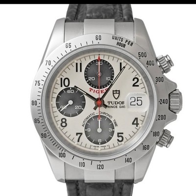 TUDOR Chronotime Tiger Ref. 79280P Automatik Herrenuhr Weißes Zifferblatt 40mm