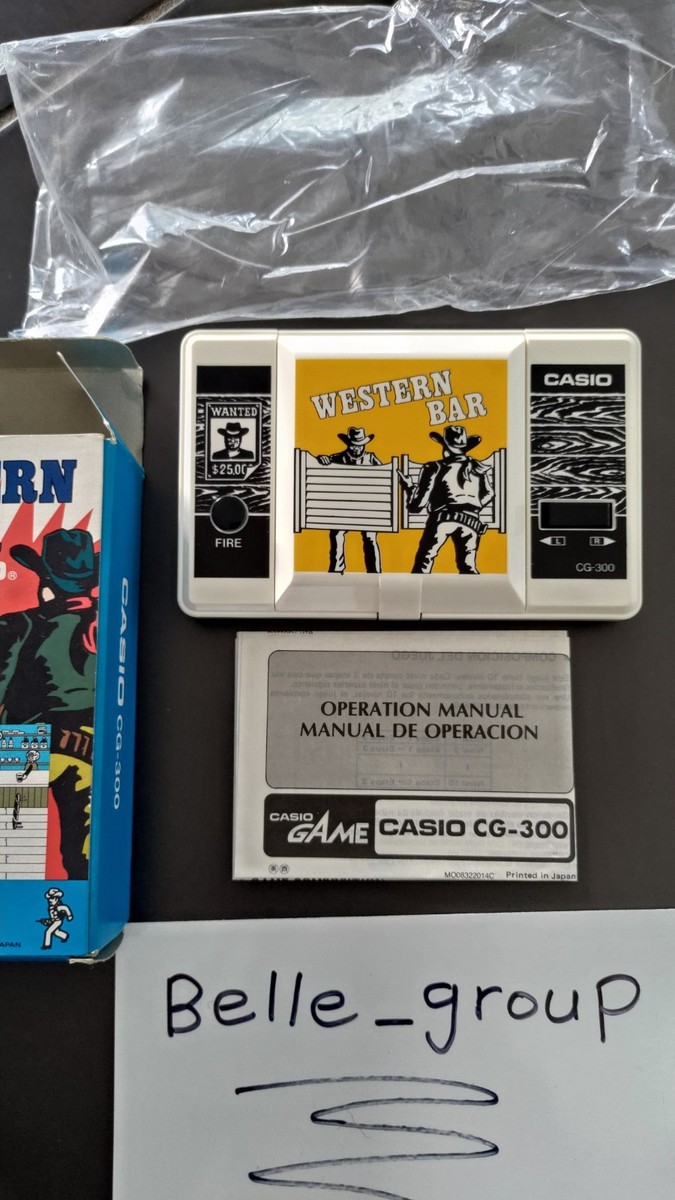 希少レア　WESTERN BAR CG-300 CASIO WESTERN BAR CASIO GAME Watch TESTED & WORKING CG-300 Japan