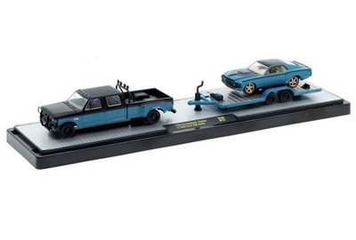 1990フォード F-350 デューリーピックアップ&1970フォードマスタング M2 MACHINES 1990 FORD F350 OBS DUALLY & '70 FORD MUSTANG BOSS
