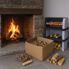 Legna Da Ardere Per Stufa E Camino – 20 Kg Di Faggio Secco, Essiccato In Forno, Flameup