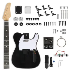 DIY 6 String TL Style Electric Guitar Kits with Mahogany Body, Maple Neck