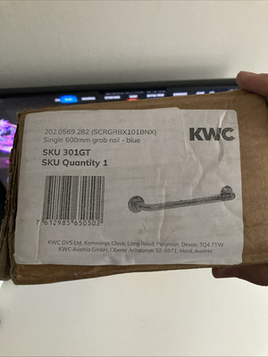 KWC DVS kommerzielle, behinderte, gerade Haltegriffe 600 mm blau X1 brandneu