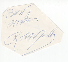 Robert Morley (1908-1992) Signed Clip / Autographed British Actor