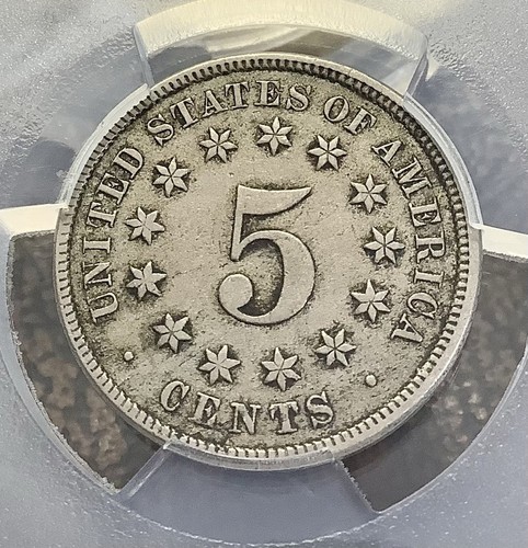 1876 Shield Nickel PCGS VF35 - Crusty Original Better Date - Picture 6 of 6