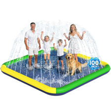 Splash Pad, EPN Non-Slip Pad for Kids Dogs, 140 x 100 Inch 100"