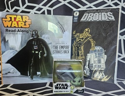 Disney Star Wars Lot Droids Comic Mandalorian The Child Figure Read-Along CD