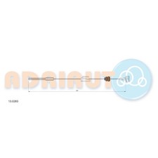 2x Handbremsseil vorne für Ford Escort 6 GAL ALL AAL ANL | 23966937