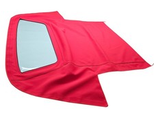 Fits 1987-1989 Chevrolet Camaropontiac Firebird Soft Top Canvas Logo Red