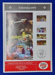 2013 Malta Maltapost "Christmas 2013" Poster A2 Postal Stationery