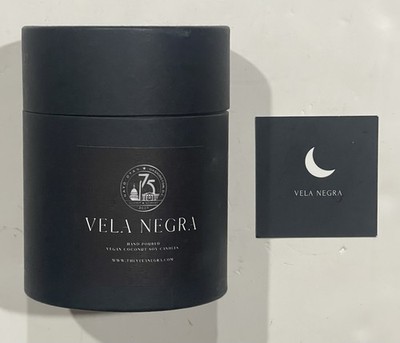 VELA NEGRA 4  CANDLE VEGAN COCONUT BLACK SOY WAX HANDCRAFTED BY DR. AISHA Z CORT