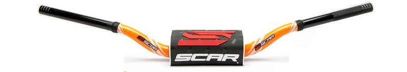 Guidon SCAR O² High Orange - Cintre de Motocross 28.6mm en Aluminium Aéronautique
