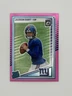 Panini Donruss Optic Preview Pink Prizm Jaxson Dart NY Giants Rookie #400 2025
