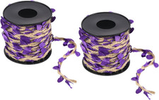 33Ft 5Mm Burlap Leaf Ribbon, 2 Roll Braided Decoration Vine Natural Jute Rope Tw