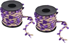 33Ft 5Mm Burlap Leaf Ribbon, 2 Roll Braided Decoration Vine Natural Jute Rope Tw