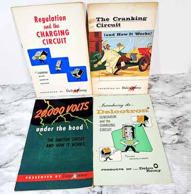 #ad 4 Delco Remy Training Booklets Teaching Guides 9quot; x 6quot; Vintage 1960s $14.95