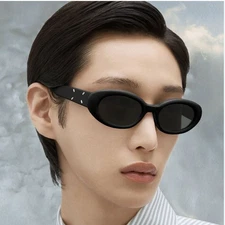 New Maison Margiela Gentle Monster MM107 L01 Leather Black Sunglasses Unisex