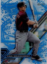 2017 -Paul Goldschmidt- /75 Topps High Tek Blue Rainbow Baseball Card #HT-PG