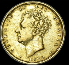 KING GEORGE THE IV 1829 GOLD SOVEREIGN