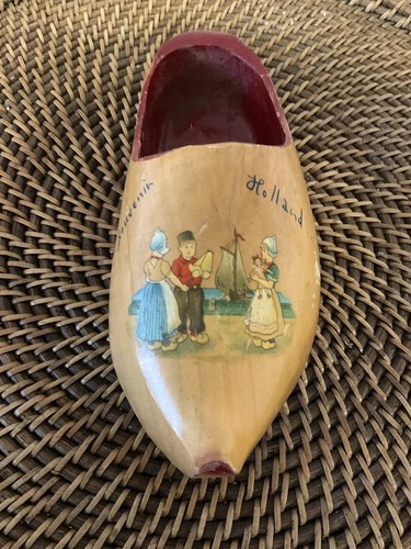 Zapato de madera de colección para decoración del hogar de Holanda - Imagen 8 de 8