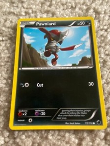 Pawniard 72/116 Common Black & White Plasma Freeze 2013 Pokémon Single Card NM