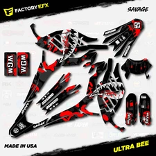 Black Red Savage Racing Camo Graphic kit fit Sur-Ron Ultra Bee All Years Surron
