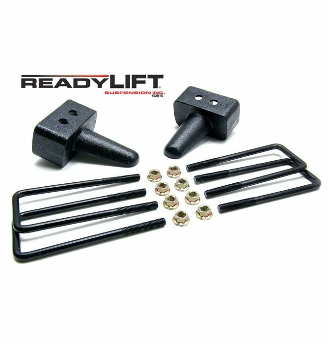 Kit de elevación de bloque de resorte de hoja trasera ReadyLIFT 3" para Ford F-150 04-19 4x4 Foto 3 de 4