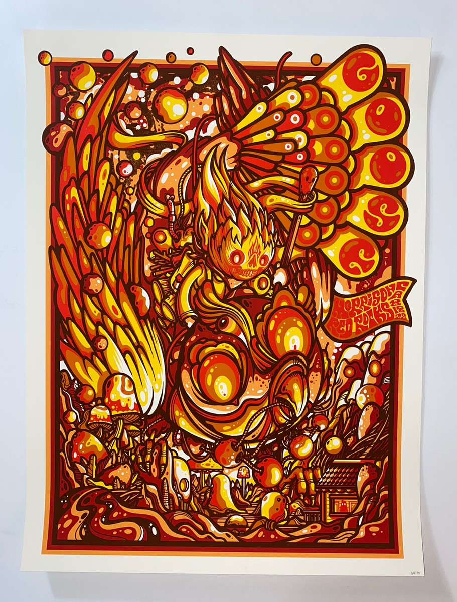 Goose The Band Concert Poster Red Rocks CO 2022 Drew Millward #'d