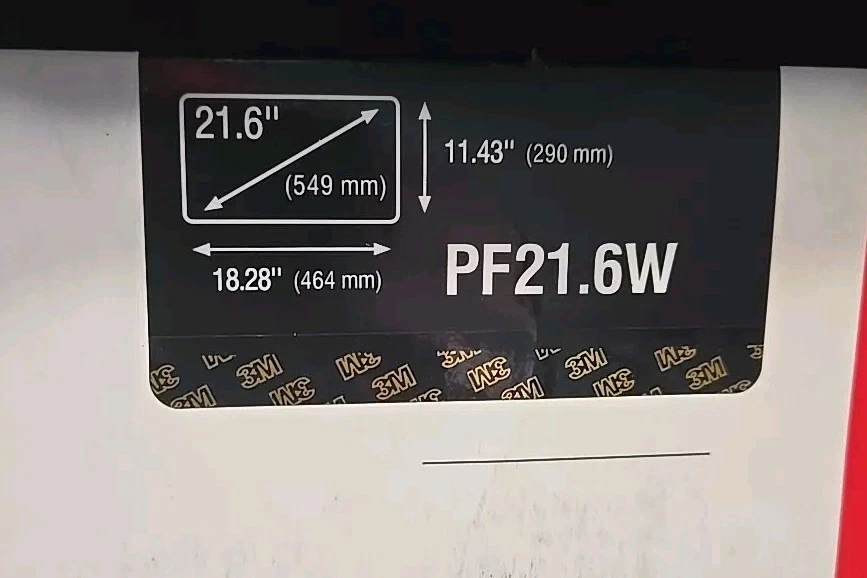 3M Black Privacy Filter PF21.6W 21.6" Screens Laptop Monitor 16:10 New PF216W1B - Image 2 of 3