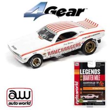 Auto World Slot Car 71 Dodge Challenger Ramchargers Legends of the Quarter Mile