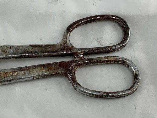 VTG DIAMALLOY DULUTH FORGED U.S.A. DC 12" TIN SNIPS COLLECTIBLE TOOLS MECHANICS - Picture 4 of 5