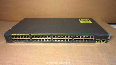 Cisco Catalyst 2960 WS-C2960-48TT-L V03  48-Port 10/100 2x GbE RJ-45 LAN Switch