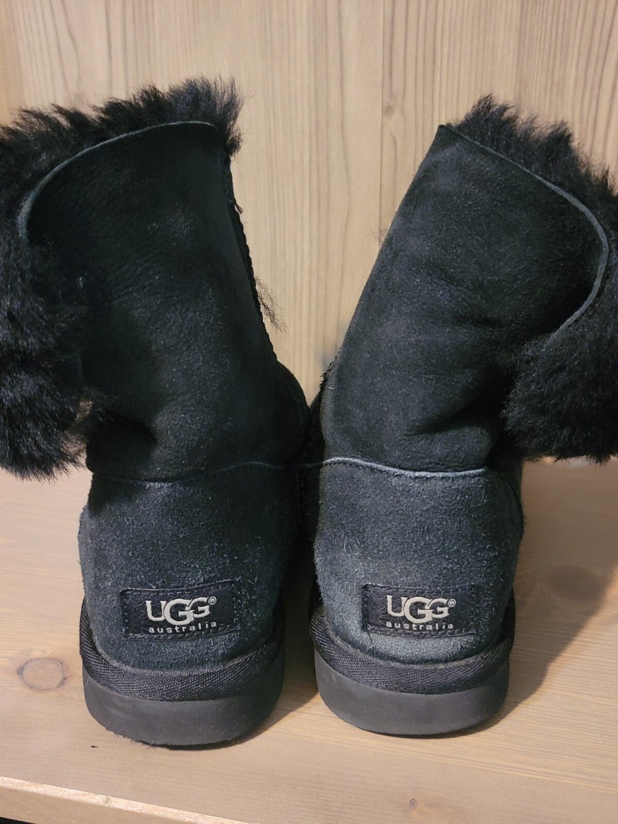UGG Bailey Button Bling Women's Boot - Black, US 9 for sale online